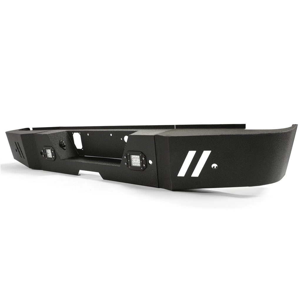 Black Steel Rear Bumper with LED for GMC Sierra 2500HD/3500HD (2015–2019)