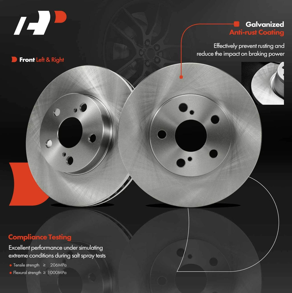 Front Disc Brake Rotor for Toyota Prius (2010–2015) & Lexus CT200h (2011–2015)