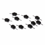10pcs Latching On Off Push Button Switch for MINI Torch (30V DC, 250V)