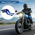 Long Brake Clutch Levers for Honda VFR1200F (2010–2014) Blue 1 Pair