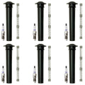 Set of 4 Denso Platinum TT Spark Plugs & NGK Coil Boots for Escape Sable (1995–2004)