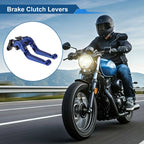 Adjustable Brake Clutch Levers for Suzuki GSXR150 (2017–2020) Blue