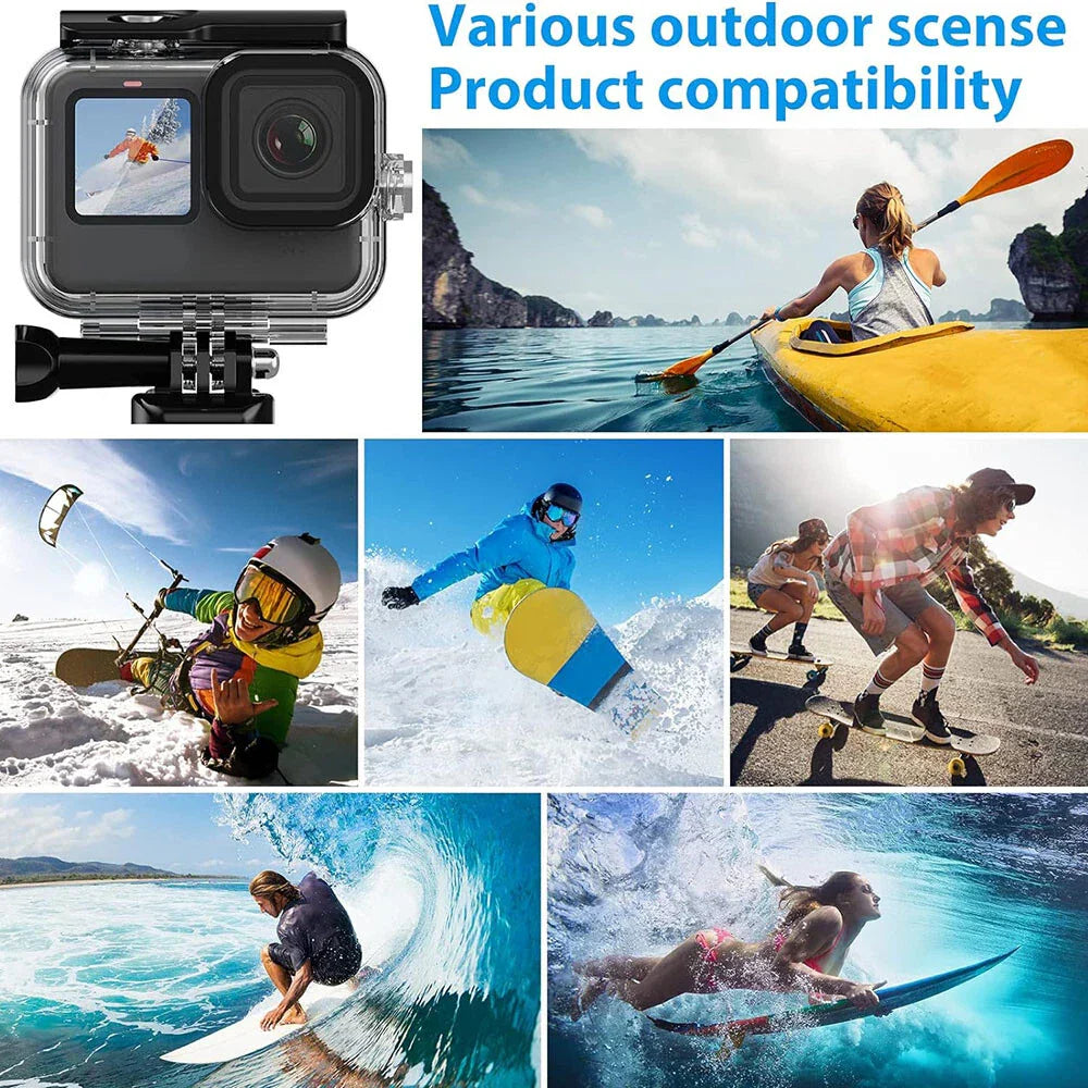 Waterproof Underwater Housing Case for GoPro Hero 12 11 10 9 (2023-2023)