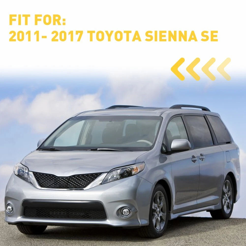 Set of 2 Chrome Fog Light Covers for Toyota Sienna (2011–2017)