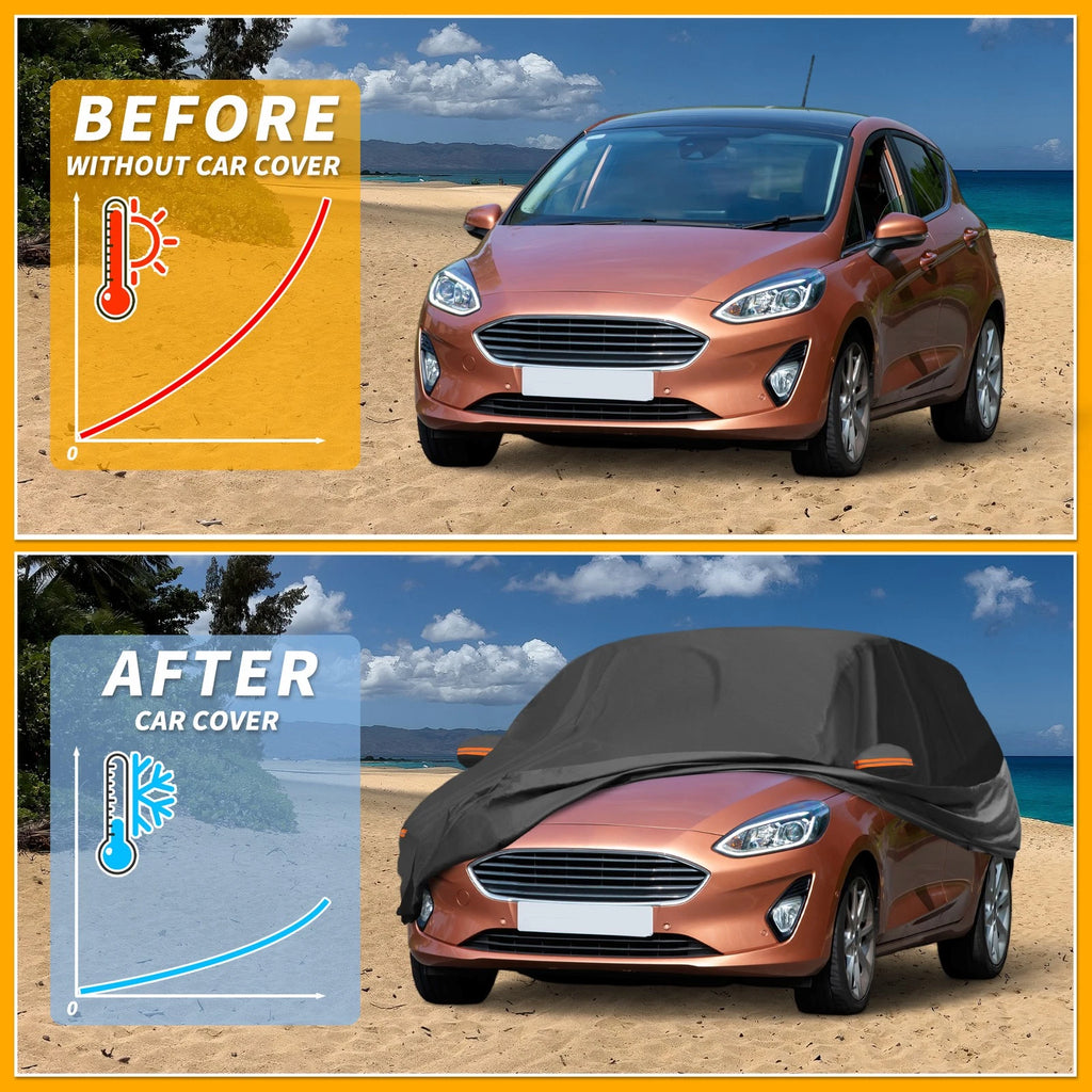 Car Cover Waterproof All Weather for Ford Fiesta Hatchback (2011–2023)