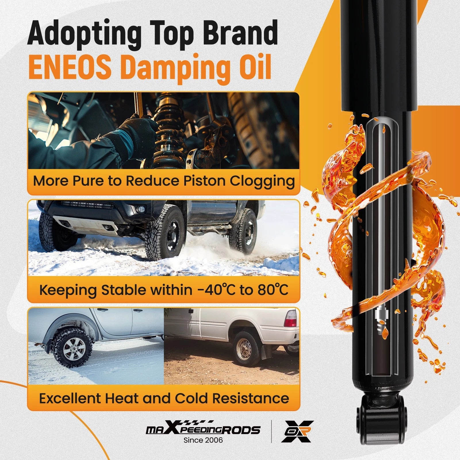 2X Rear Shock Absorber Assembly for Hyundai Elantra GT (2013-2017)
