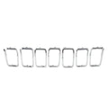 7x Front Grille Cover Inserts for Jeep Grand Cherokee (2017-2021)