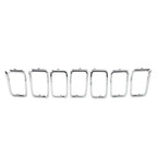 7x Front Grille Cover Inserts for Jeep Grand Cherokee (2017-2021)