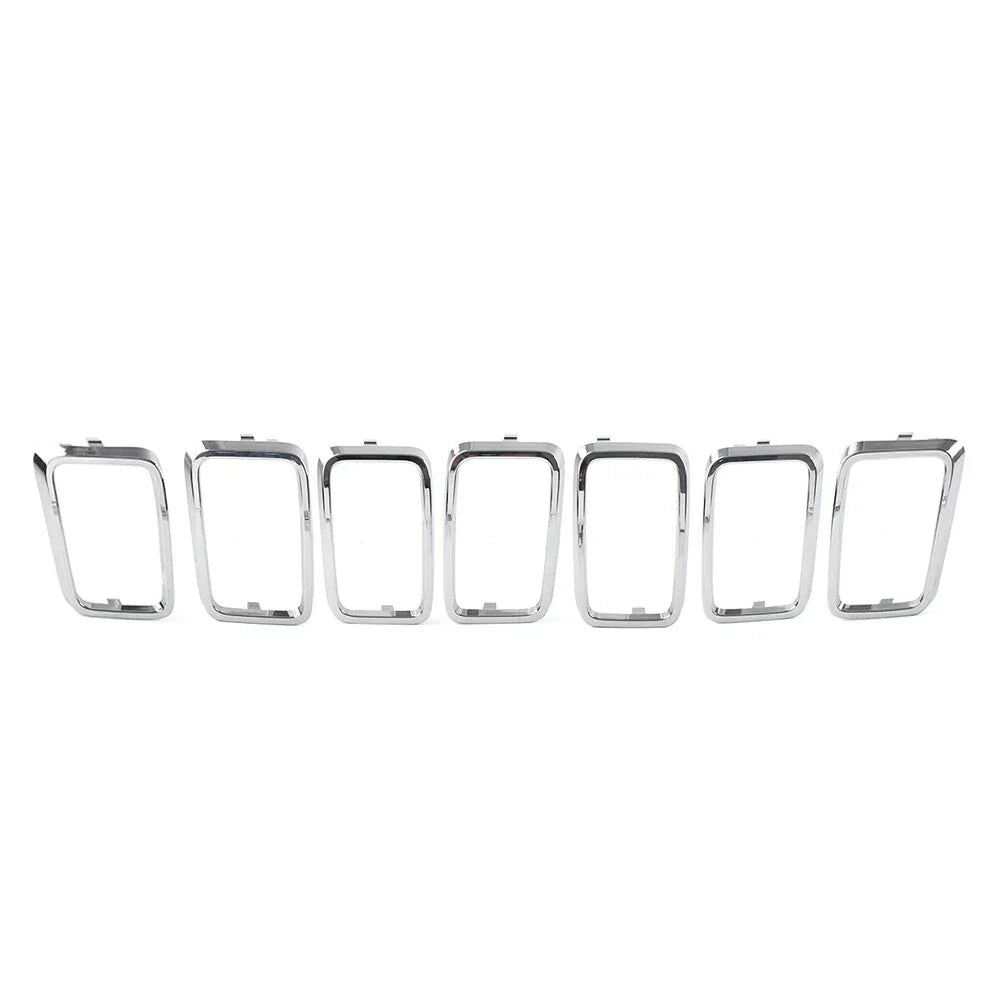 7x Front Grille Cover Inserts for Jeep Grand Cherokee (2017-2021)