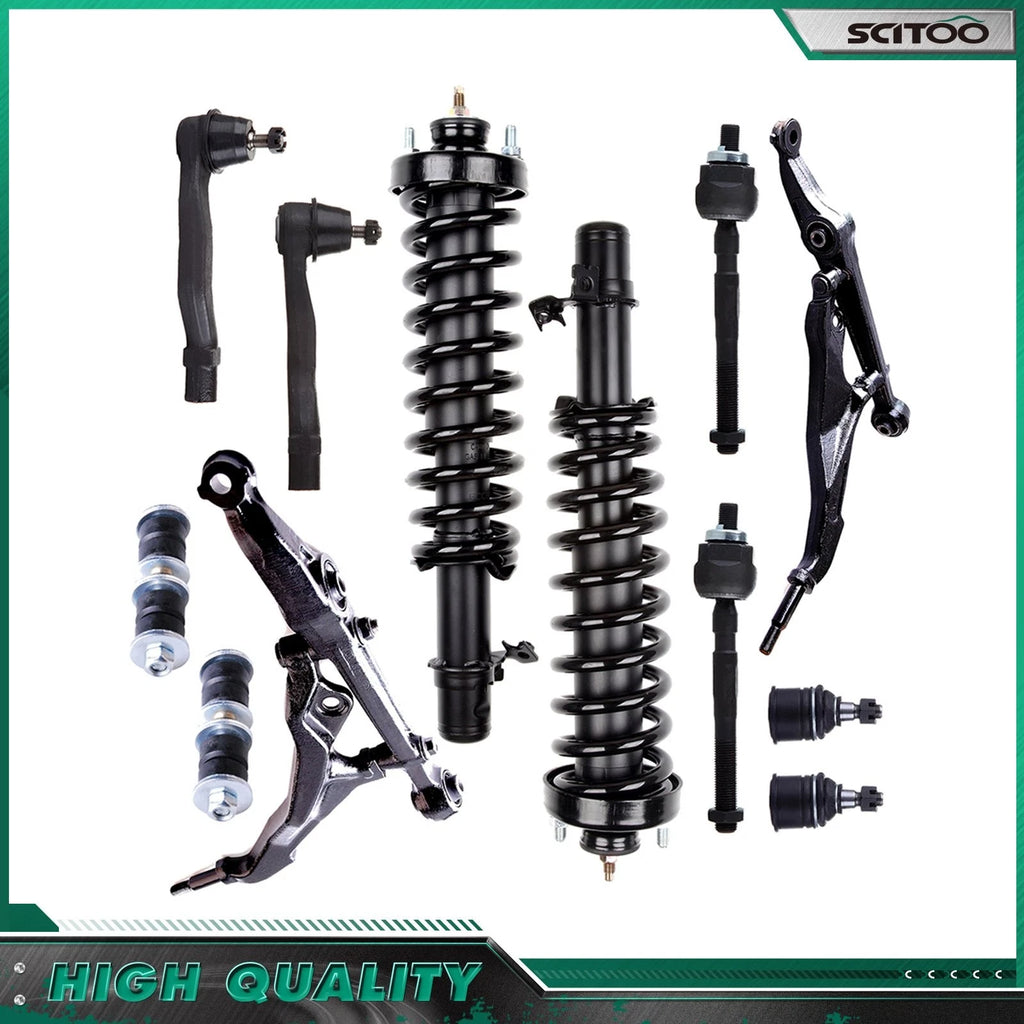 Front Complete Struts Sway Bar Tie Rod End for Honda Civic (1992–1995)