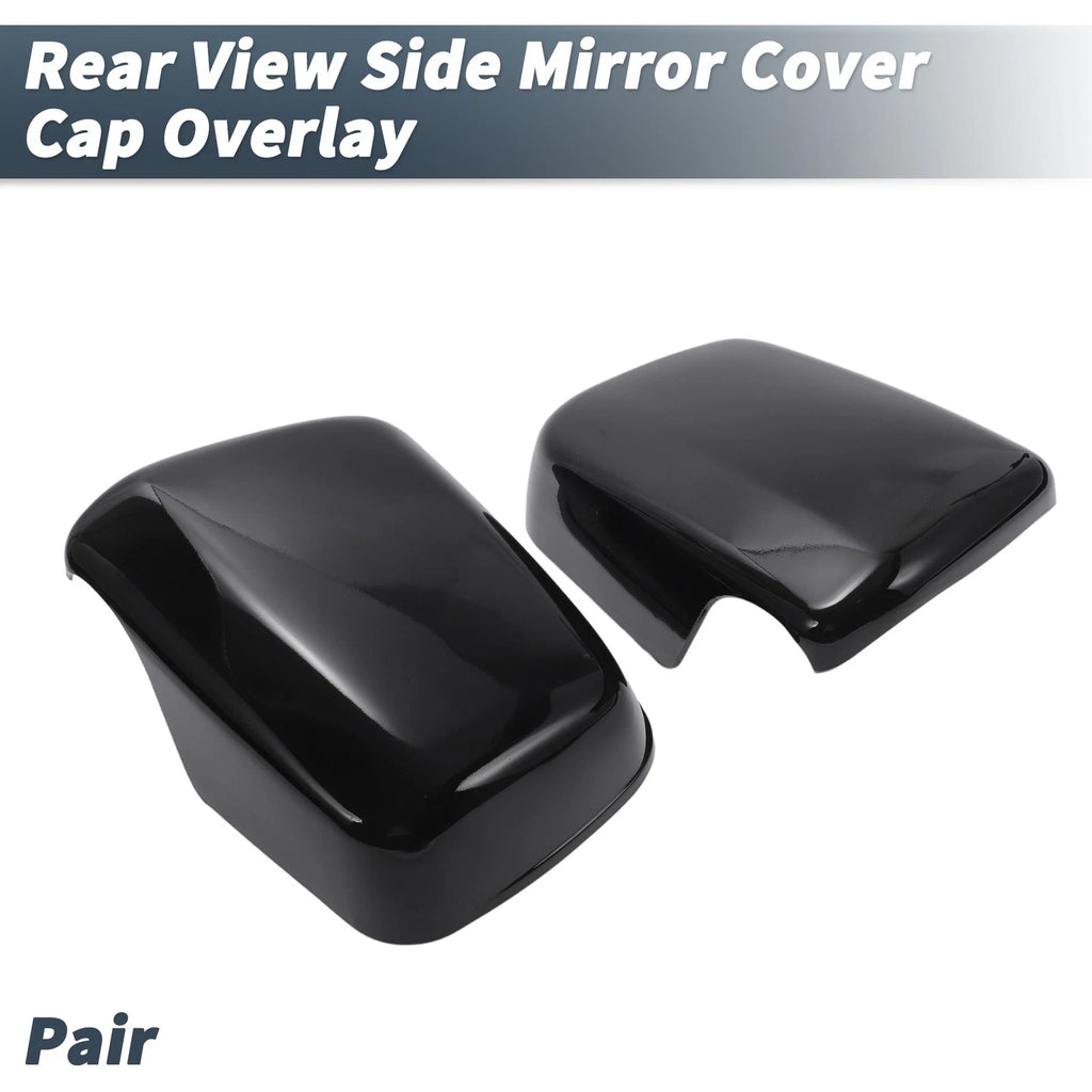 Pair Rearview Mirror Cover Overlay Gloss Black for Lexus RX300 (1999–2003)