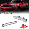 2X White LED Front Side Marker Lights for Dodge Challenger (2018–2022)