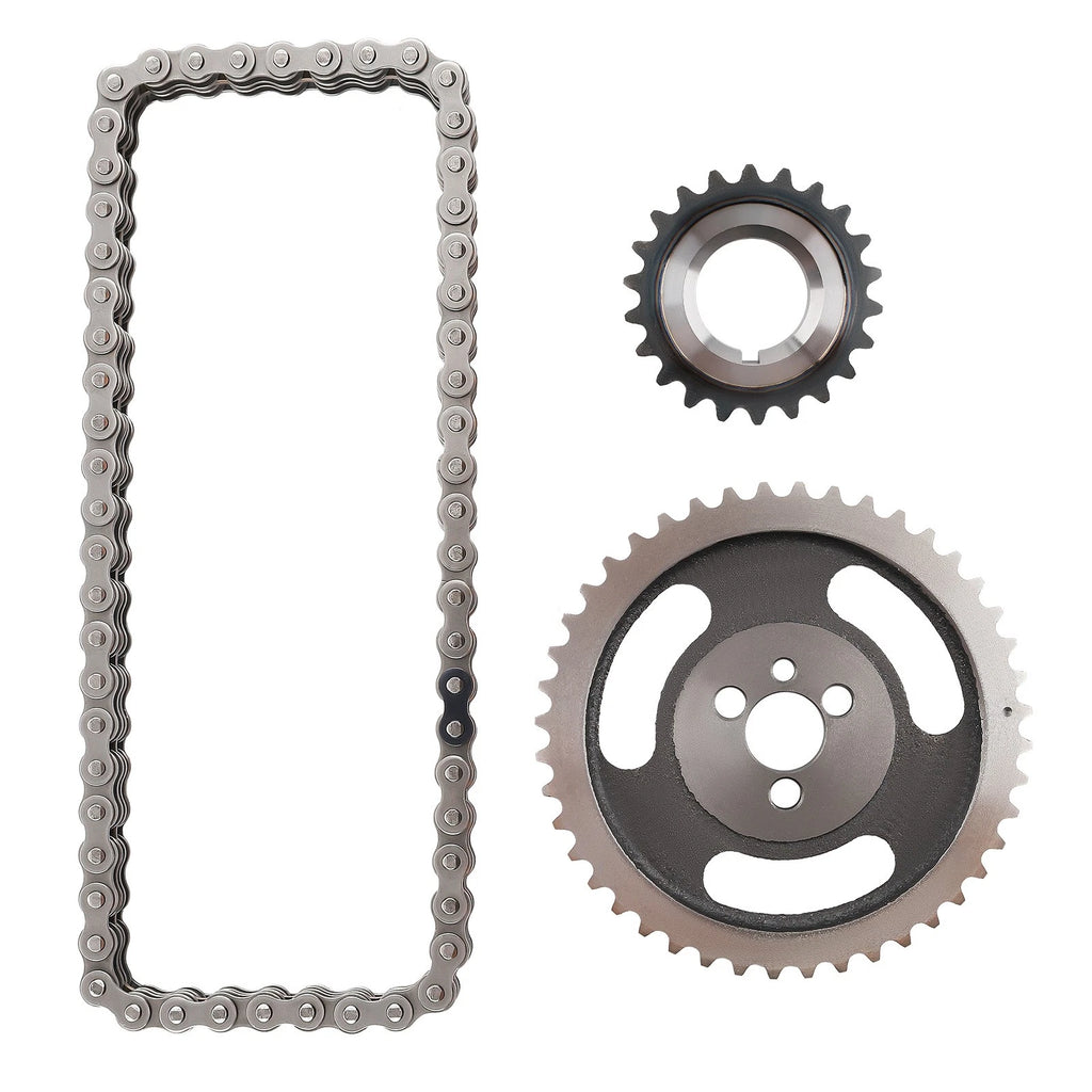 HD Double Roller Timing Chain Set for Chevy SBC 283 305 327 350 383 400 (1968–1995)