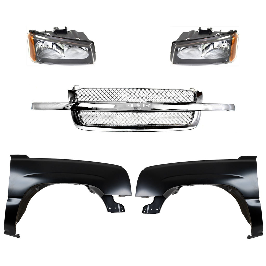 Fender Kit for Chevy Silverado 1500 (2003–2006) Front Left & Right Steel
