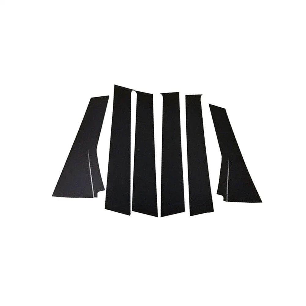 Glossy Black Door Window Pillar Post Covers for Honda Fit Jazz (2014-2019)