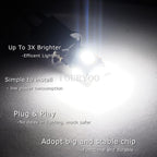 2X T10 LED License Plate Light Bulbs for Various Models (6000K White)