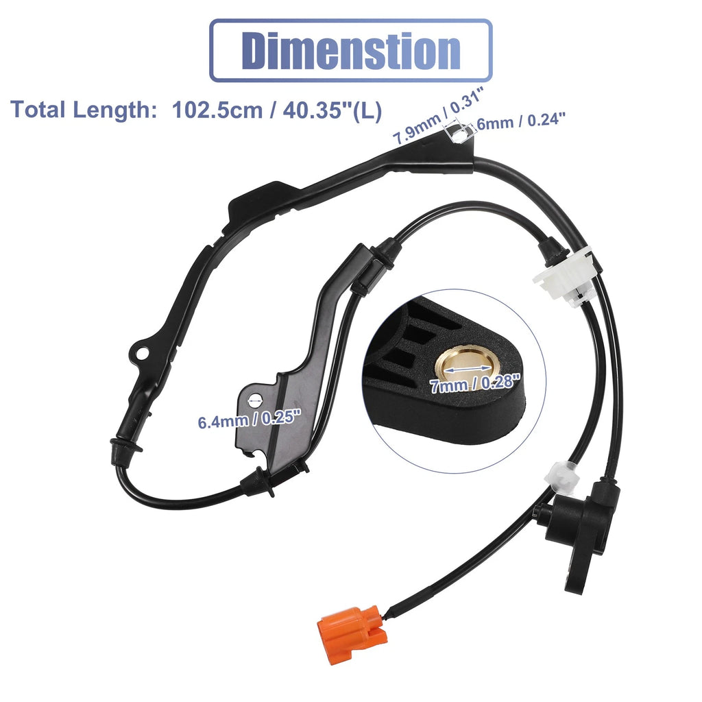 Front Left ABS Sensor No. 57455-S84-A52 for Honda Accord (1998–2002)
