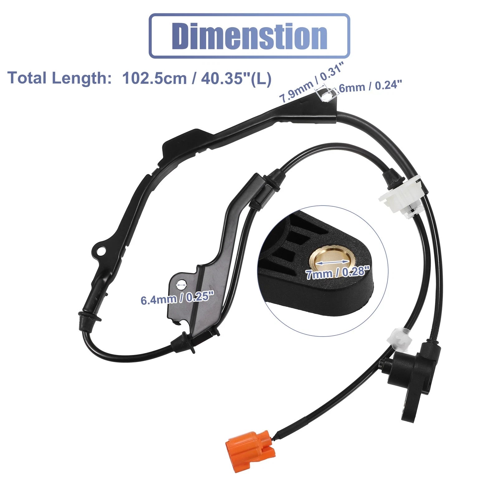 Front Left ABS Sensor No. 57455-S84-A52 for Honda Accord (1998–2002)