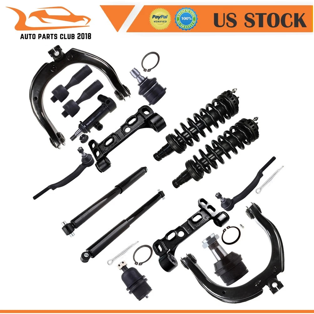 Front Complete Struts Control Arm Suspension Kit for Chevy Trailblazer GMC Envoy