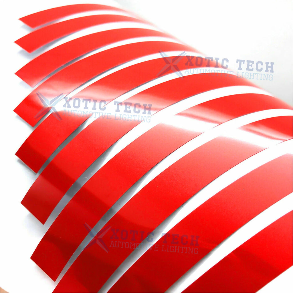 Glossy Red Reflective Vinyl Wheel Rim Decal For Infiniti G37 (2008-2013)