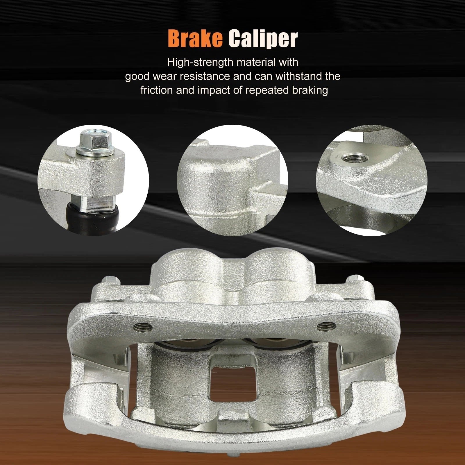 Brake Calipers w/ Bracket Kit for Chevrolet Colorado (2004–2008) Front Right Pair