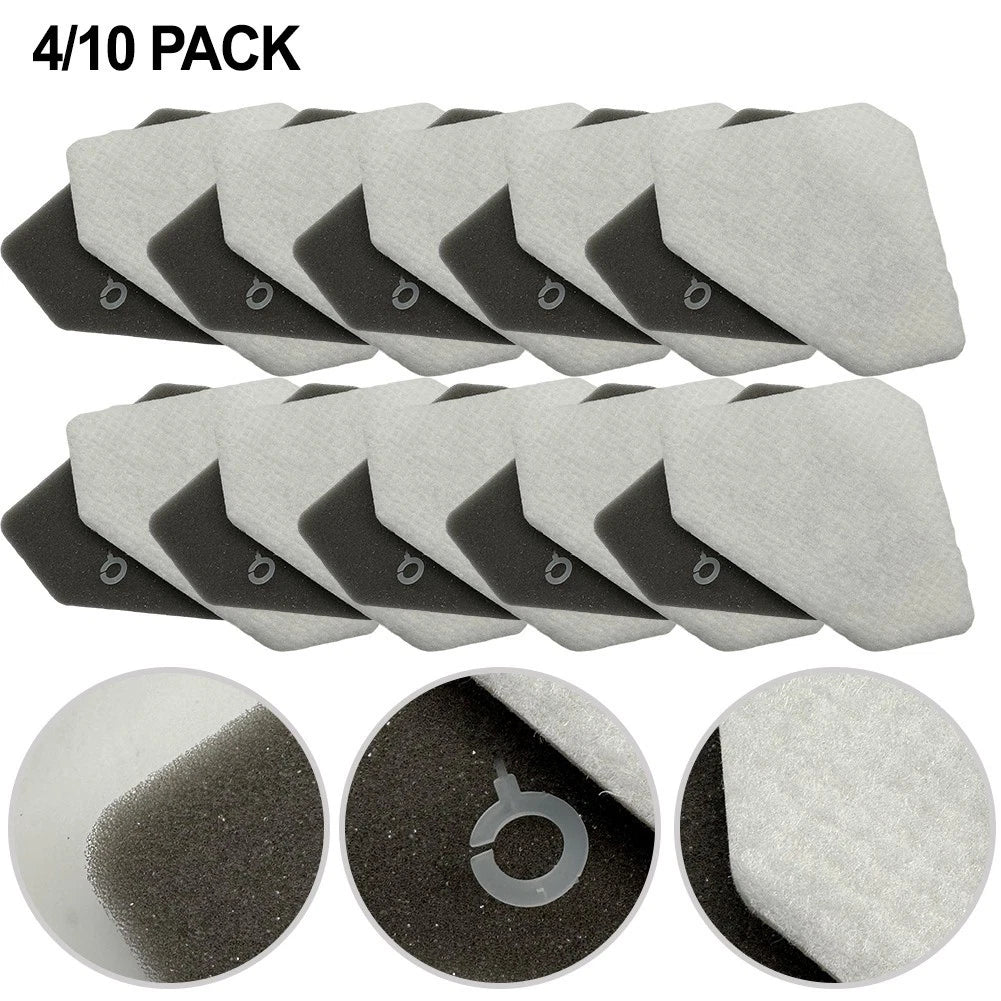 Set of 4 Foam Felt Filters for Shark Vacuums (Compatible)