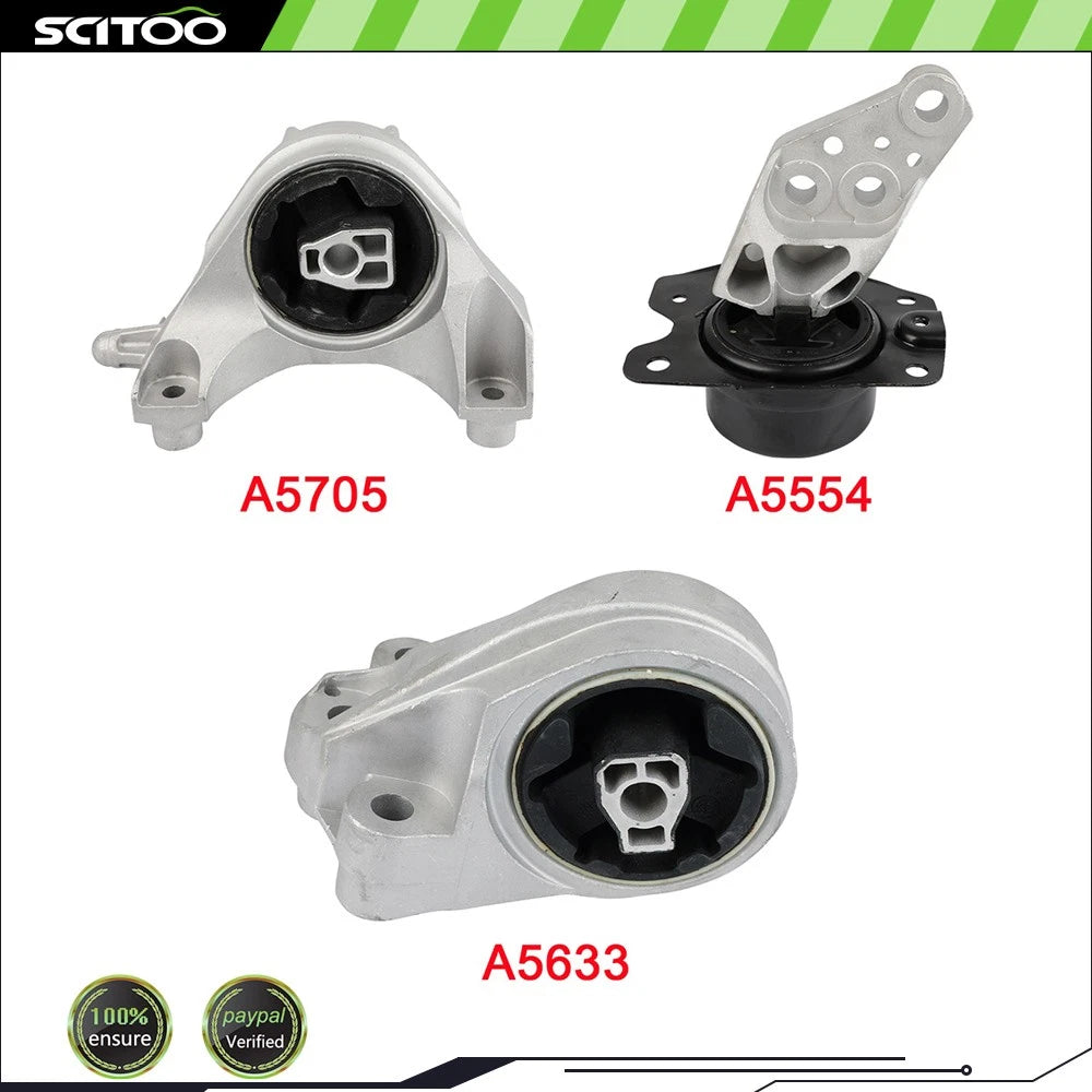3X Engine Motor Mount for Chevrolet Equinox (2013–2017) 3301 3339 3269