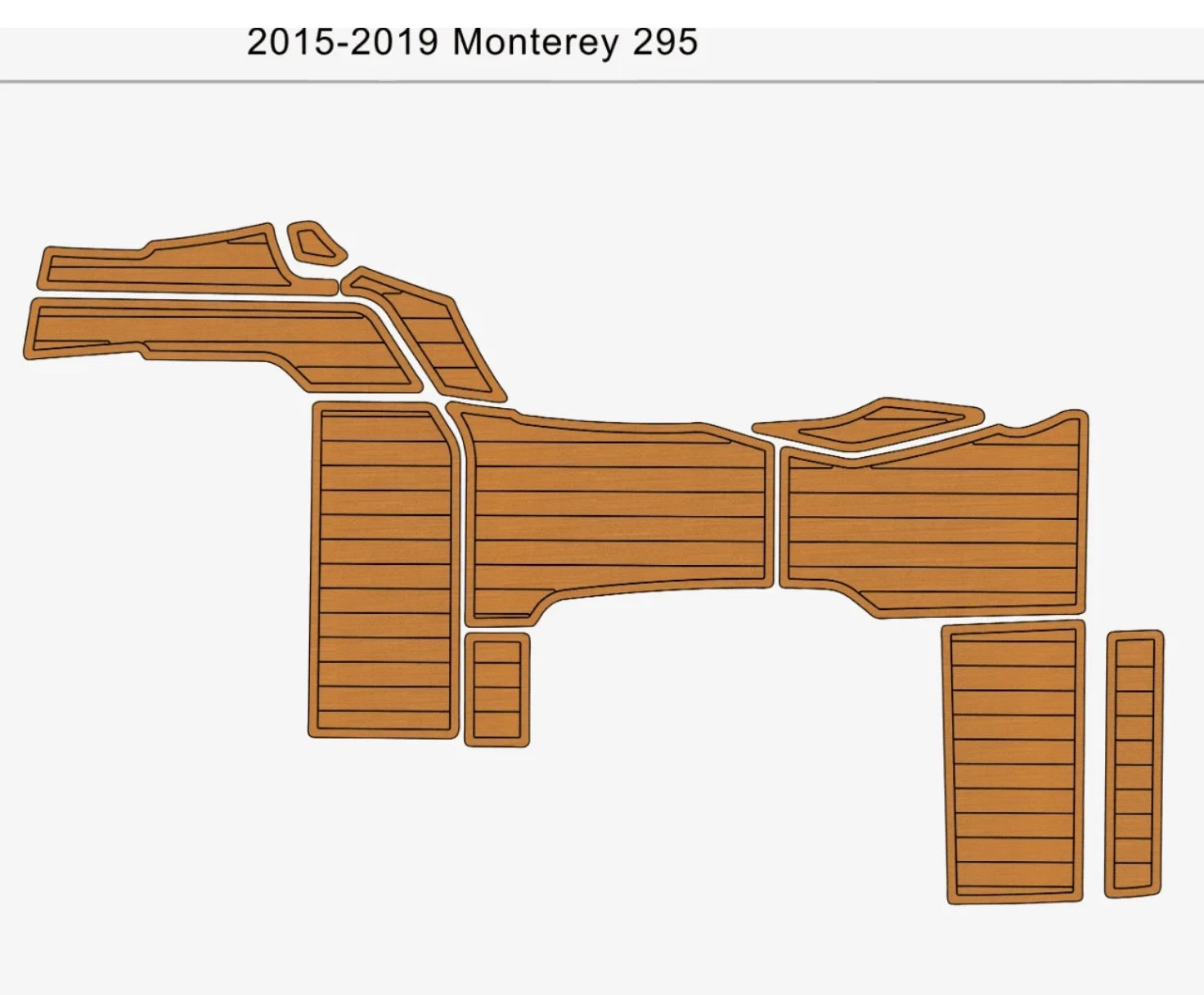 EVA Pad Foam Teak Deck Flooring Mat for Monterey 295 (2016)