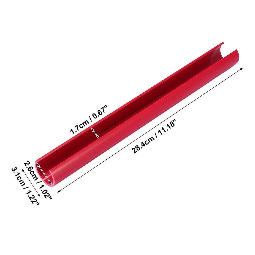 Pair ABS Front Grille Trim Strips Cover Red for BMW 5 6 7 Series 