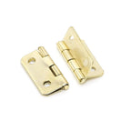 10pcs Antique Mini Hinges for Wooden Box Jewelry Chest Dollhouse (25x18mm) Gold
