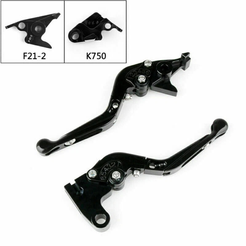 CNC Adjustable Clutch Brake Levers for Kawasaki Z900 (2017–2018) Black T9