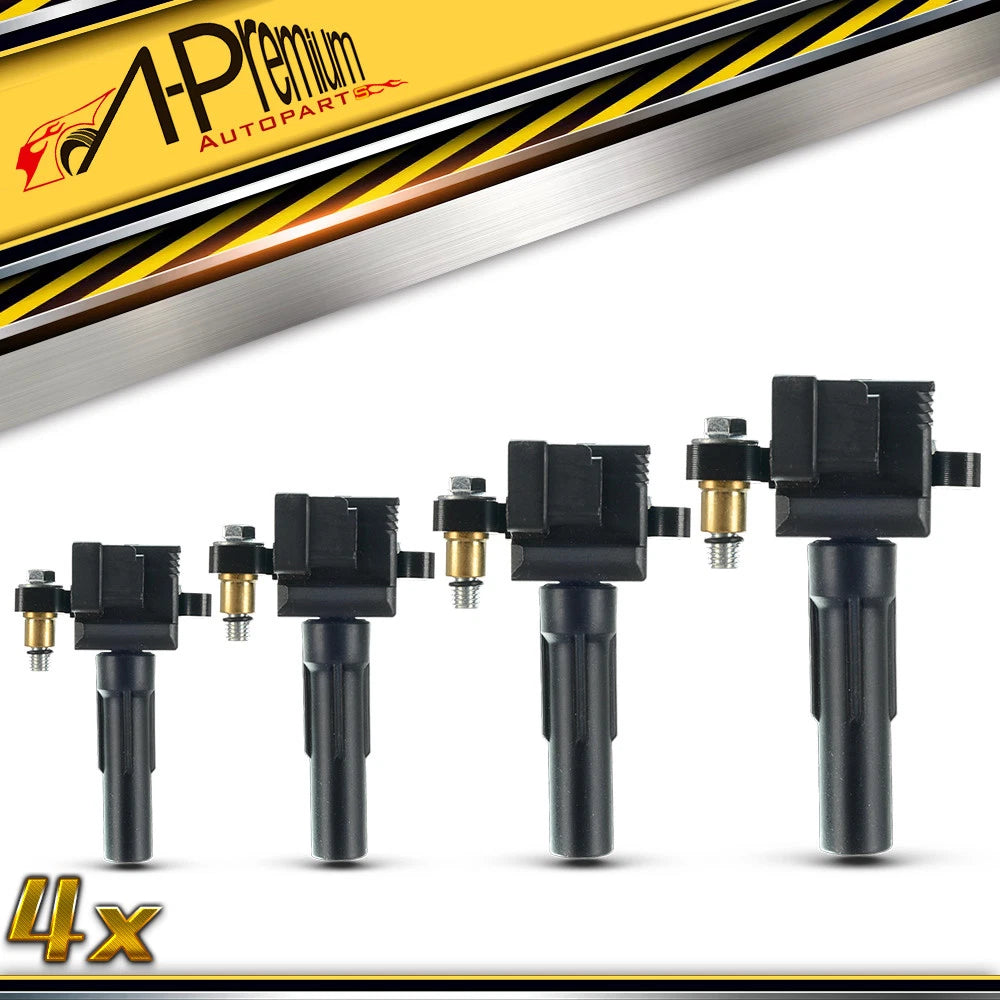 Set of 4 Ignition Coils for Subaru Impreza (2003–2005) Saab 9-2X (2005)