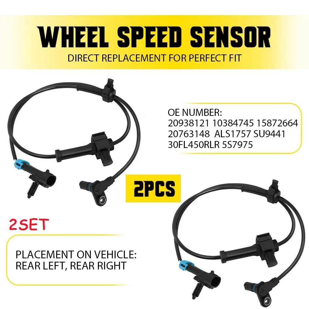 4X ABS Wheel Speed Sensor for Silverado 1500 & Sierra 1500 (EV)