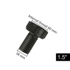 IBC Tank Adapter for Garden Hose (Plastic, Black)