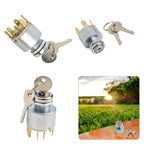 12V Ignition Switch with Key for Cars and Boats (Compatible)