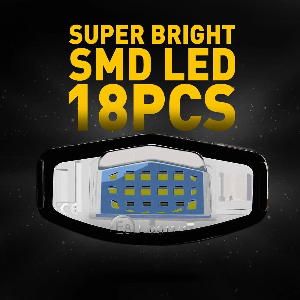 2X LED License Plate Light for Acura TL TSX MDX Honda Civic Accord (2004–2019)