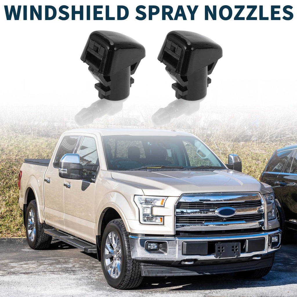 2Pcs Front Windshield Washer Nozzles for Ford F-450 Super Duty (2011–2016)