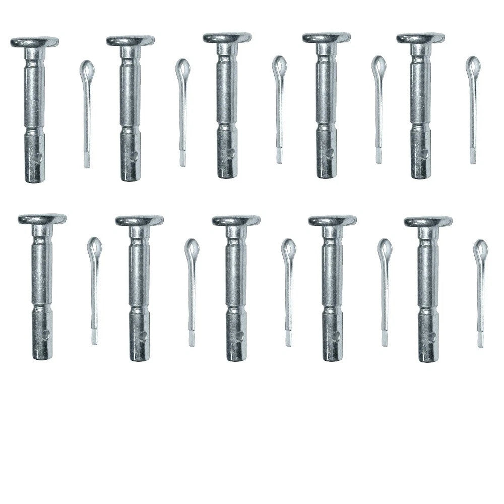 Set of 10 Shear & Hair Pins for Cub Cadet MTD Troy-Bilt (Fits Stens 780-242)