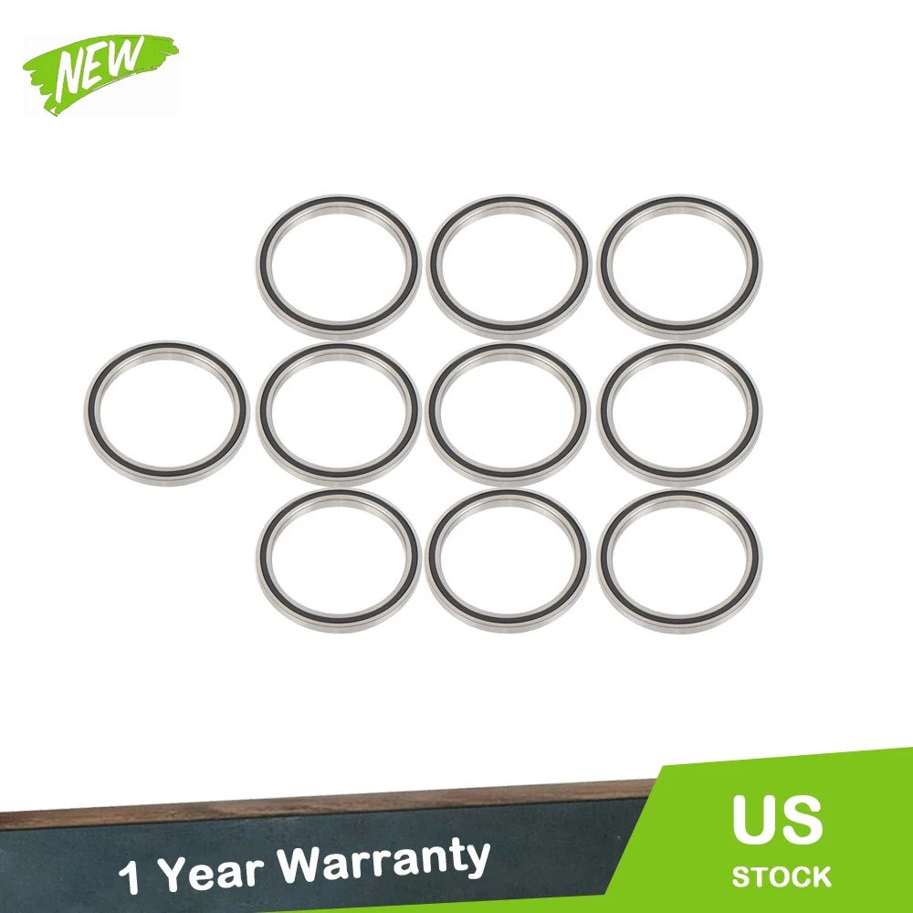 Set of 10 Rubber Seals for Deep Groove Ball Bearings (50×62×6mm)