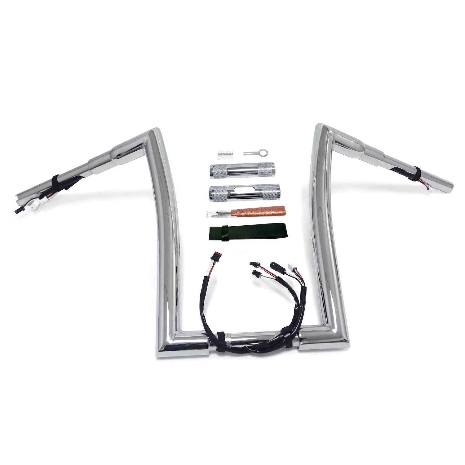 Chrome 12" Rise Prewired Handlebar for Harley Road King FLHR FLHRC (2016–2023)