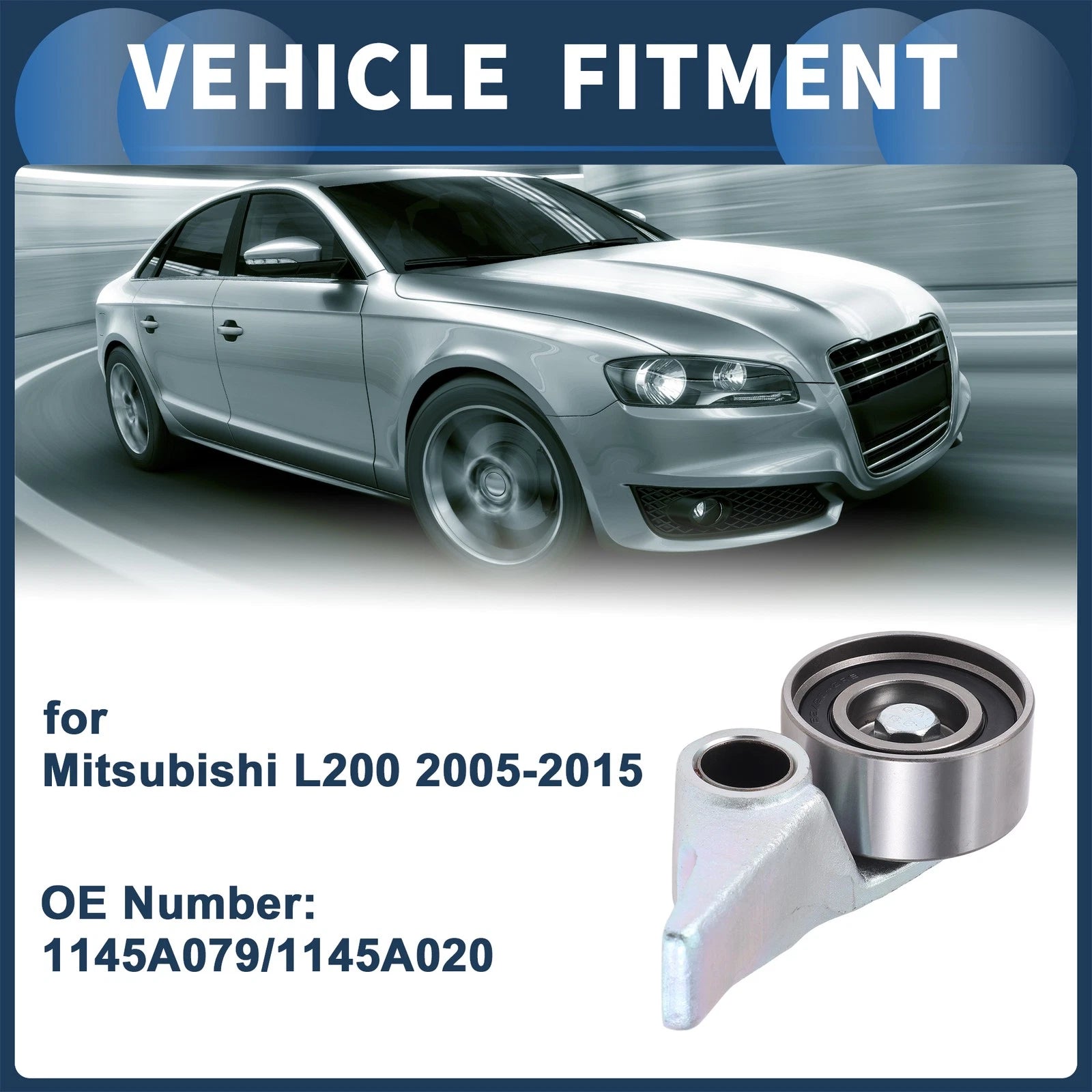 Belt Tensioner for Mitsubishi L200 (2005–2015) No. 1145A079/1145A020 Metal