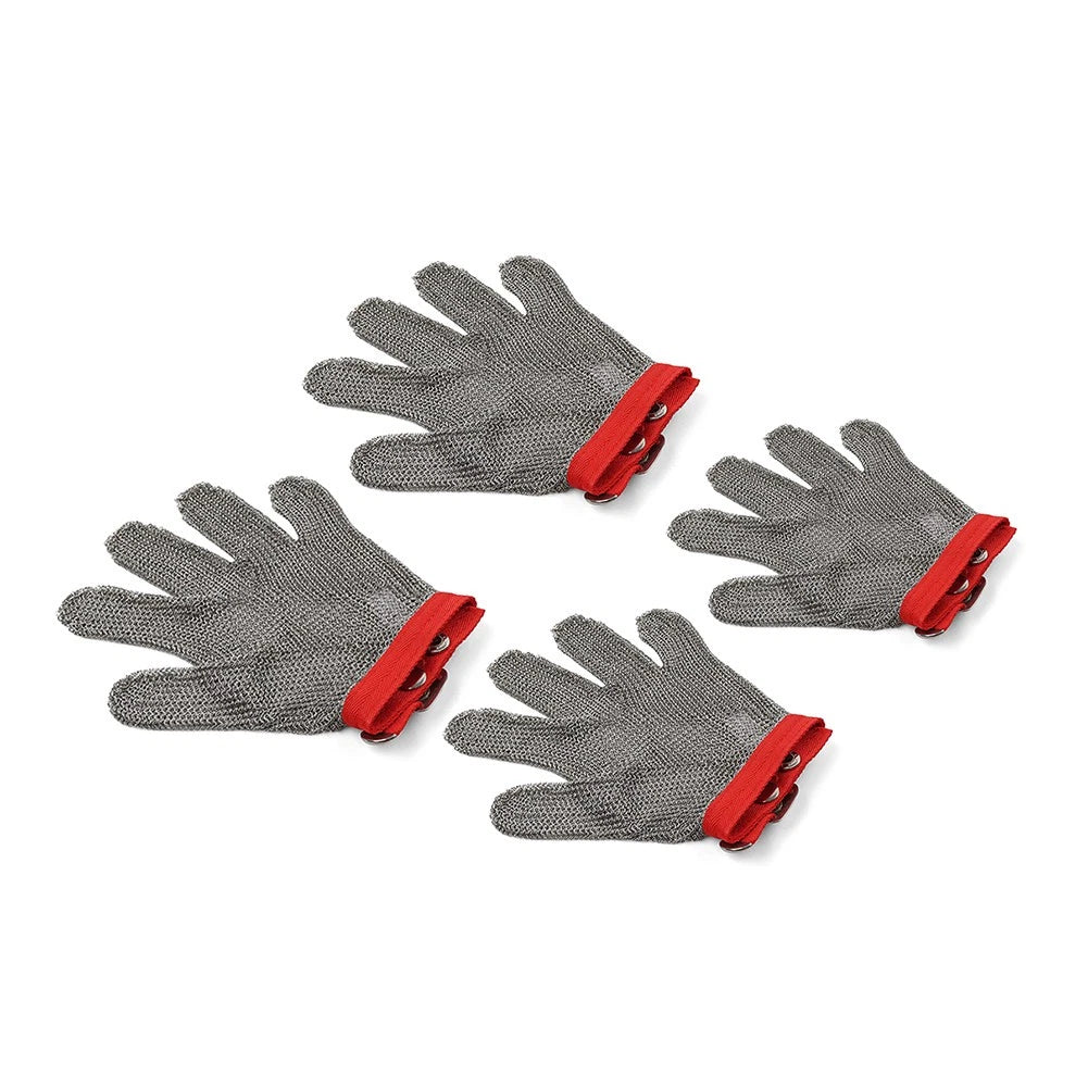 Cut Resistant Stainless Steel Work Gloves - Anti-Cut Metal Mesh