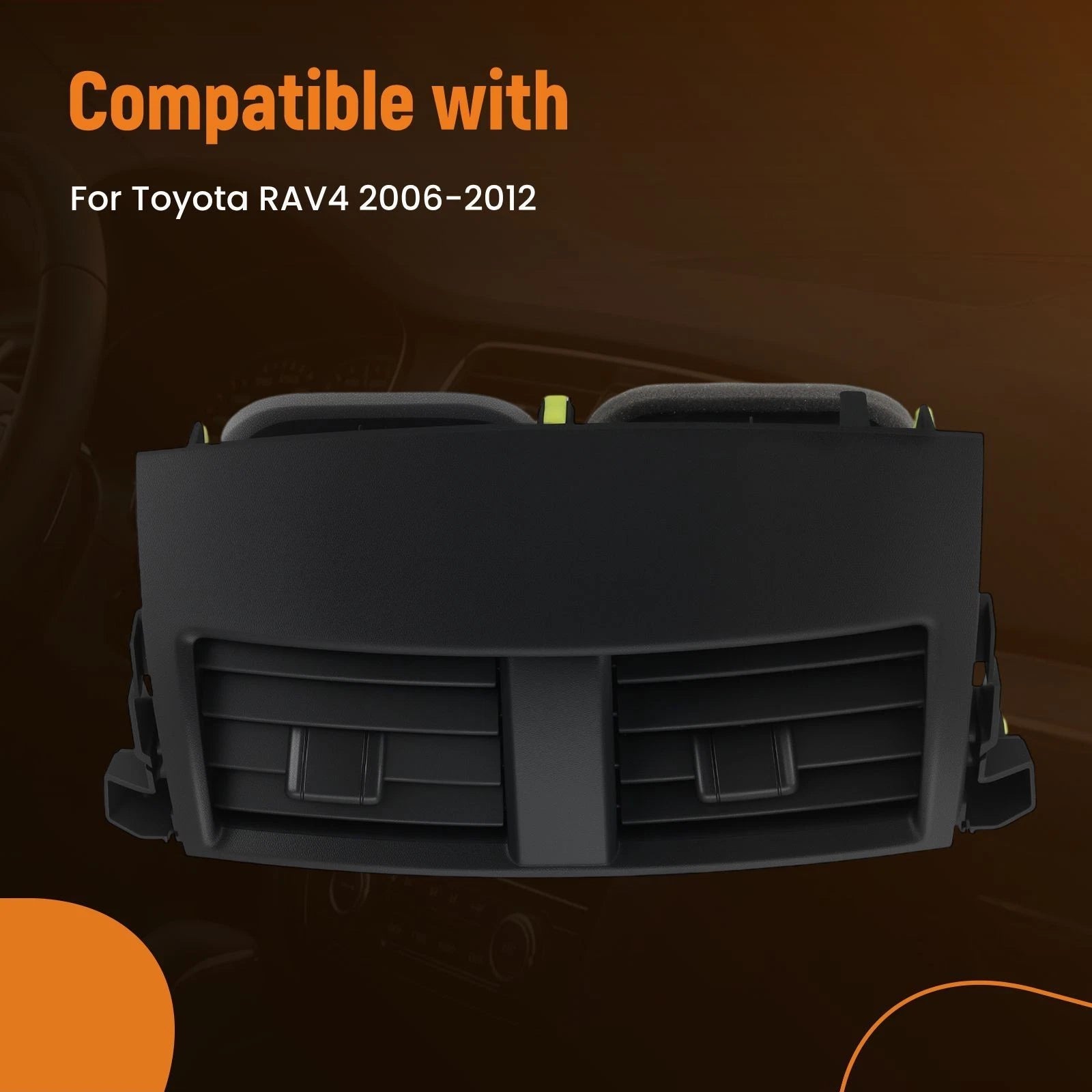 Black AC Air Vent Center Dash for Toyota RAV4 (2006–2012) 55670-42060-B0