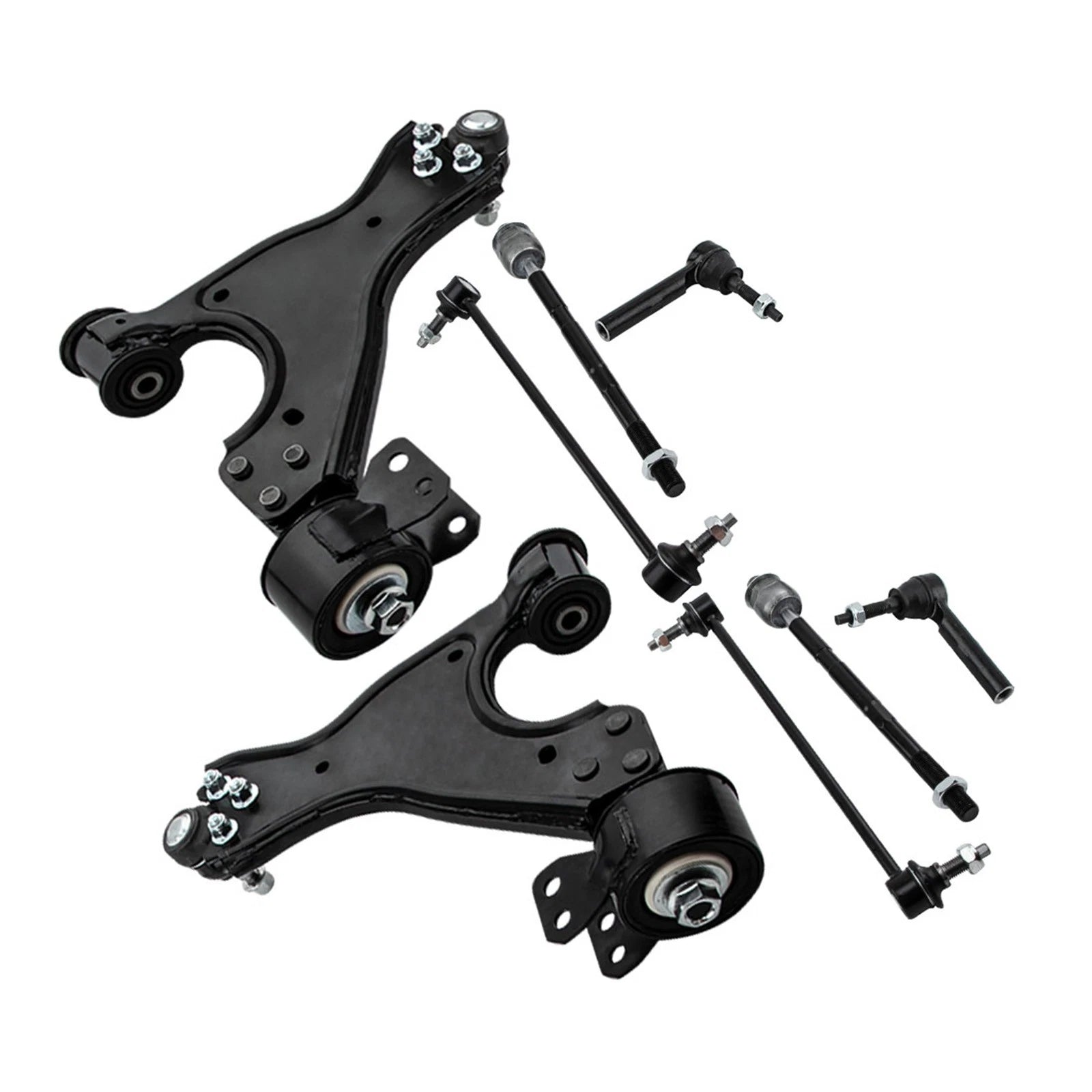 Complete Struts Control Arms Tie Rods Kit for Chevy Traverse (2013–2017)