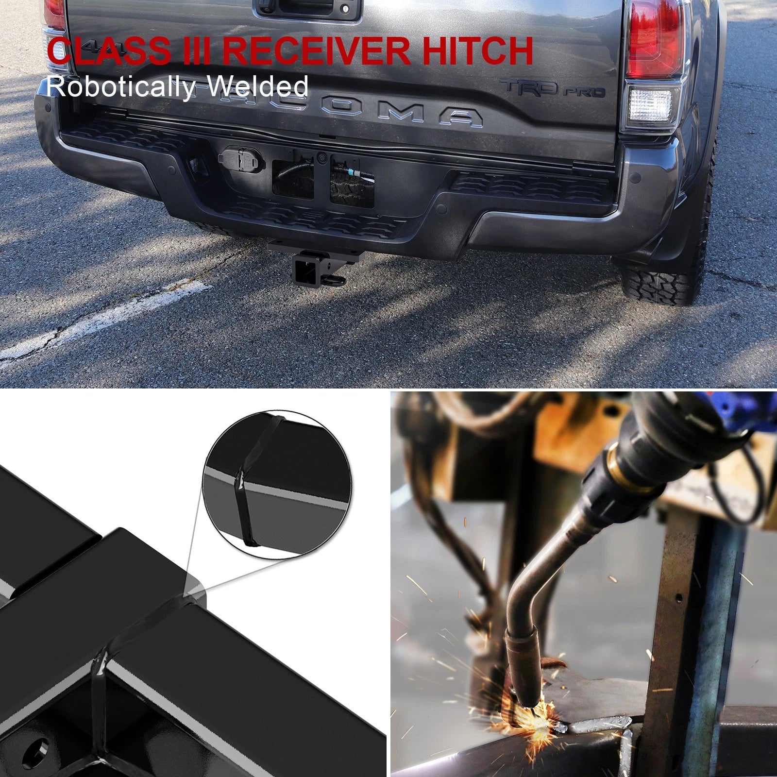 2 Inch Trailer Hitch Receiver for Toyota Tacoma (2016-2023)