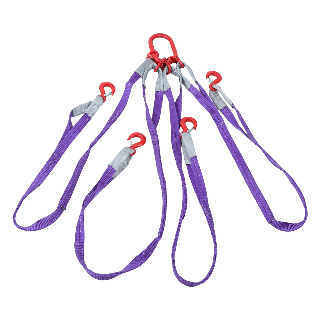 5FT Lifting Slings Straps with Hooks for Rigging (6600LB Capacity)