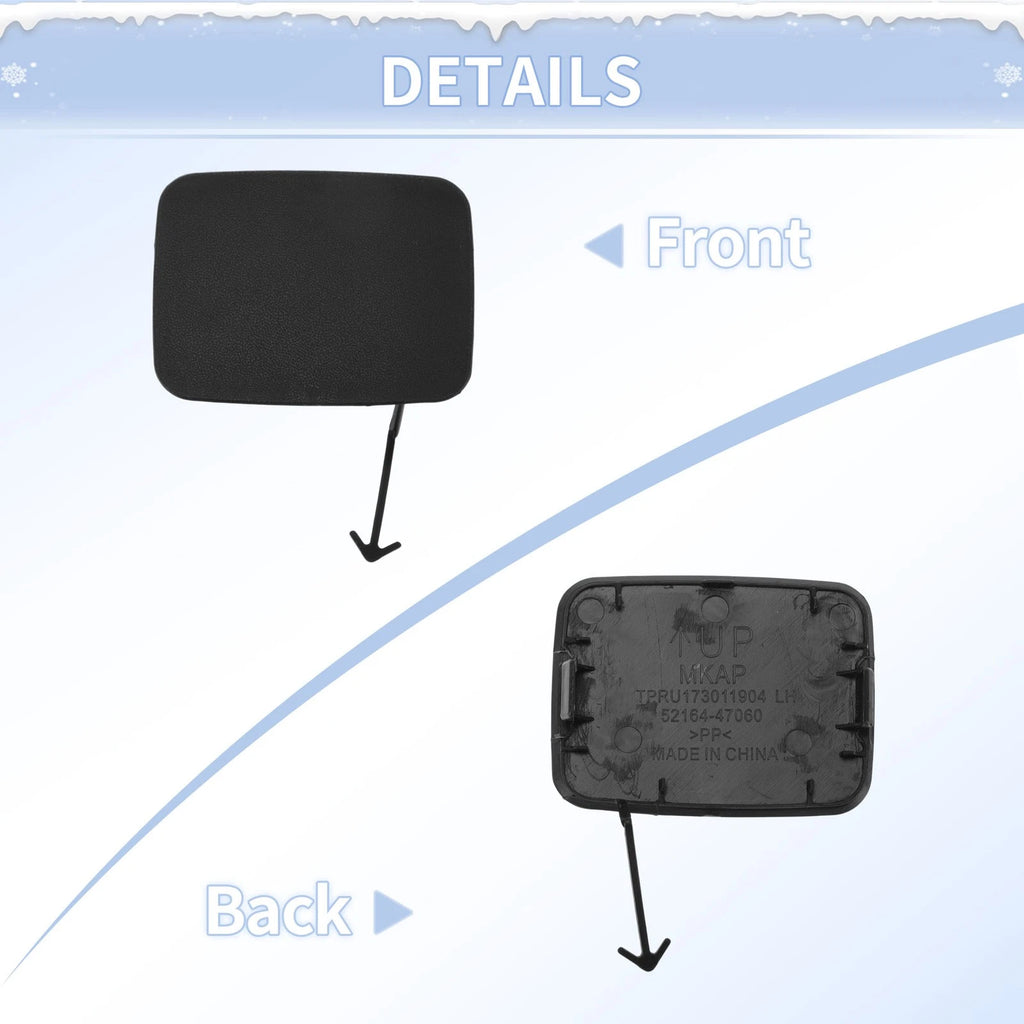 Left Rear Tow Hook Cover Cap for Toyota Yaris (2003–2005) No. 5272152010