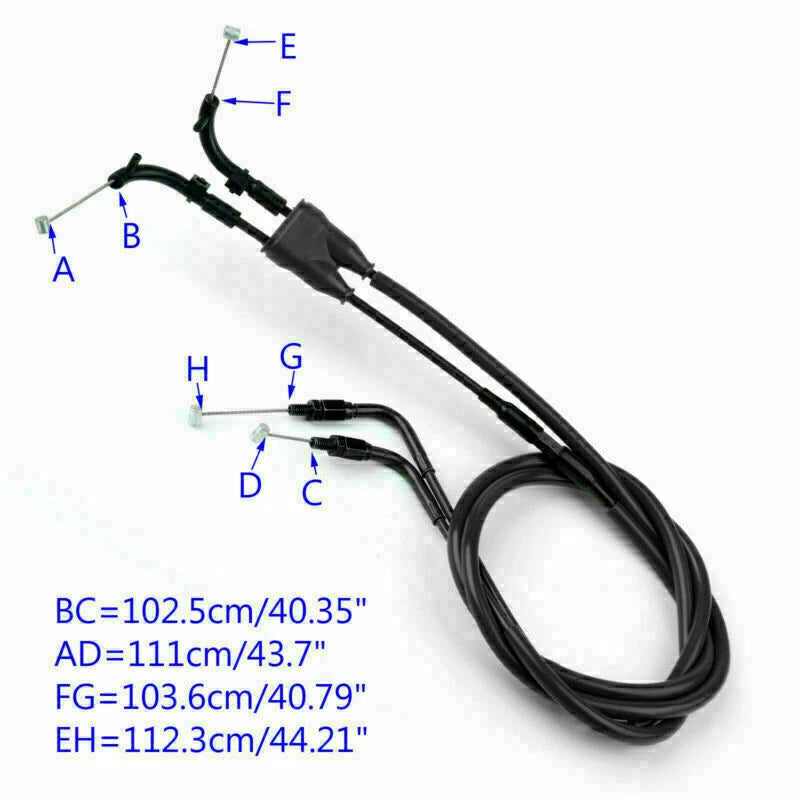 Throttle Cable for Yamaha MT-09 MT09 (2014–2017) T9 Black