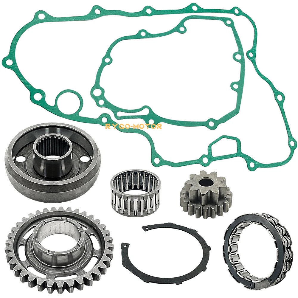 One Way Starter Clutch Kit W/Gear Bearing Cover Gasket for Honda TRX450ER (2004–2014)