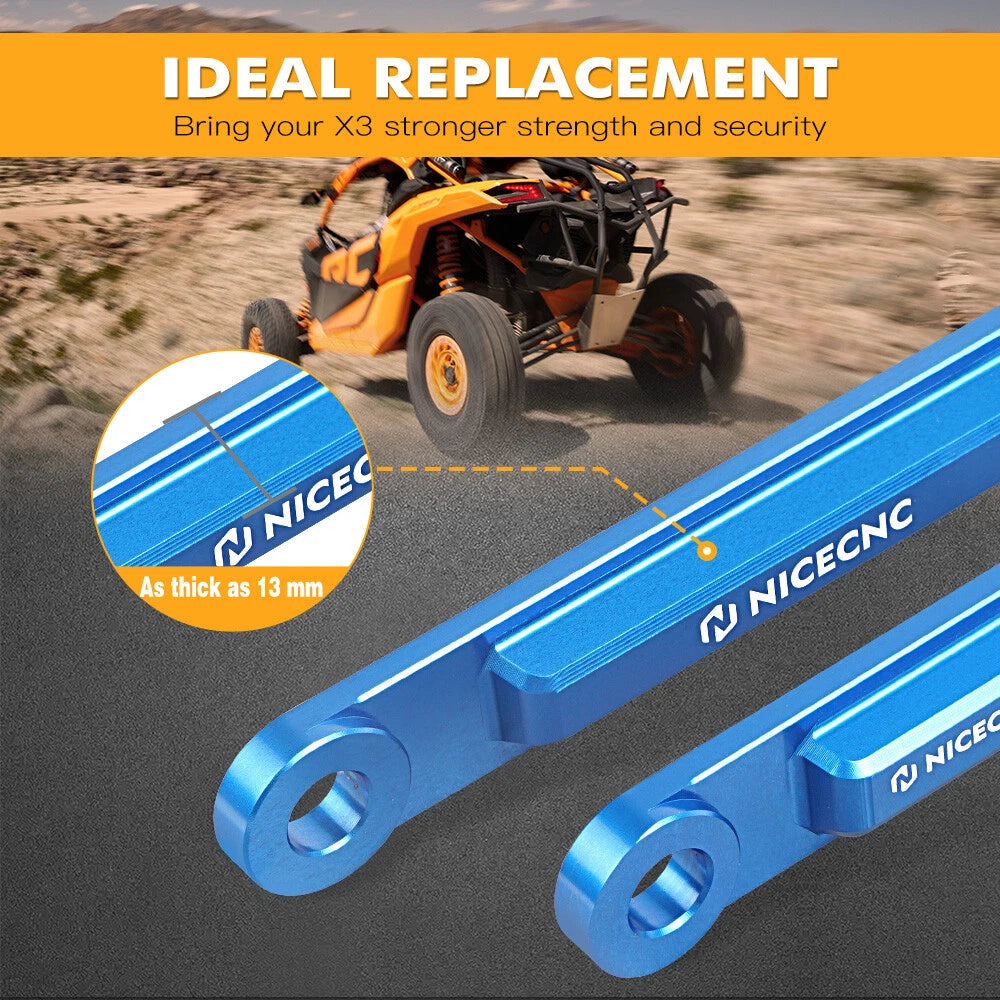 Set of 2 Radius Rod Dog Bones for Can-Am Maverick X3 (2017–2023)
